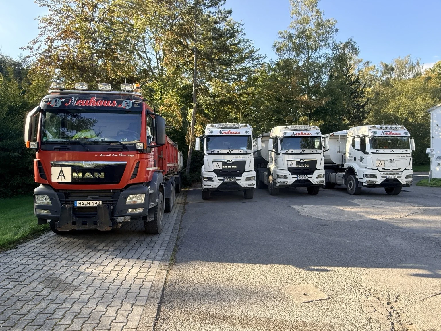 Neuhaus-Fuhrpark auf dem Betriebshof in Hagen